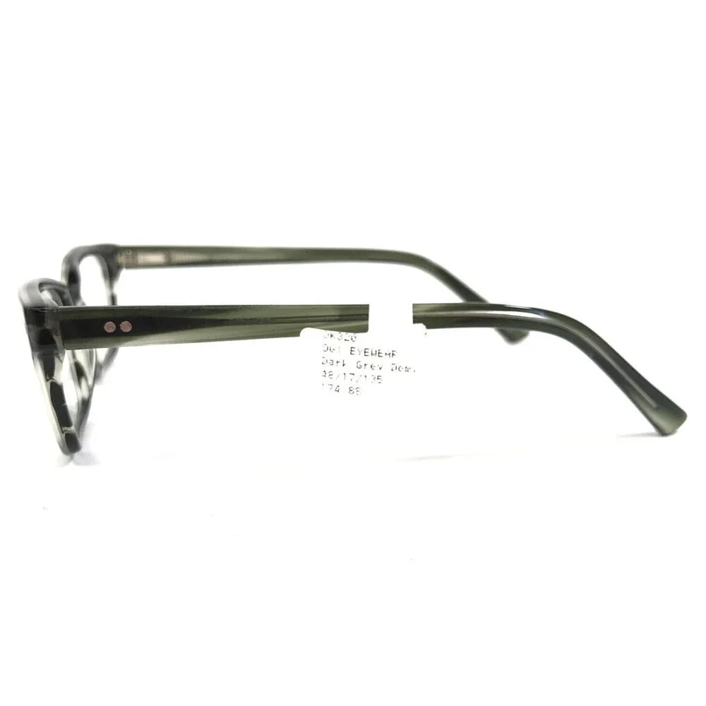 OGI Petite Eyeglasses Frames OK320/1820 Dark Grey Demi Horn Square 48-17-135